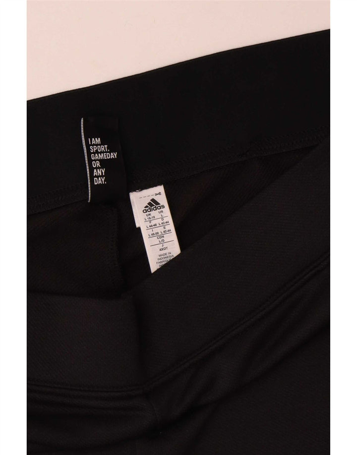 Adidas Γυναικεία φόρμα παντελόνι UK 16/18 Large Μαύρο Πολυεστέρας