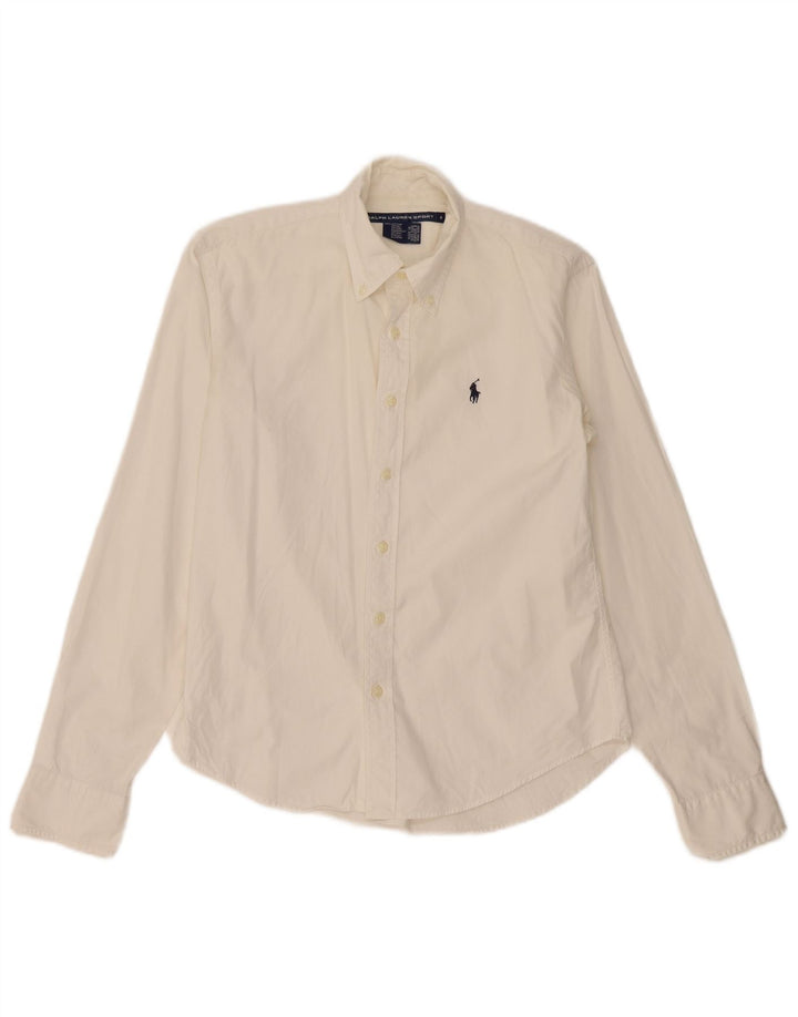 Γυναικείο πουκάμισο Ralph Lauren US 8 Μεσαίο λευκό βαμβακερό