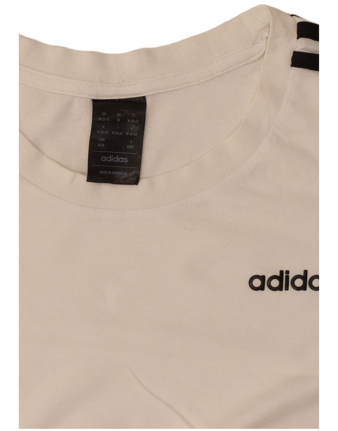 Adidas Γυναικείο T-Shirt Top UK 12/14 Medium White