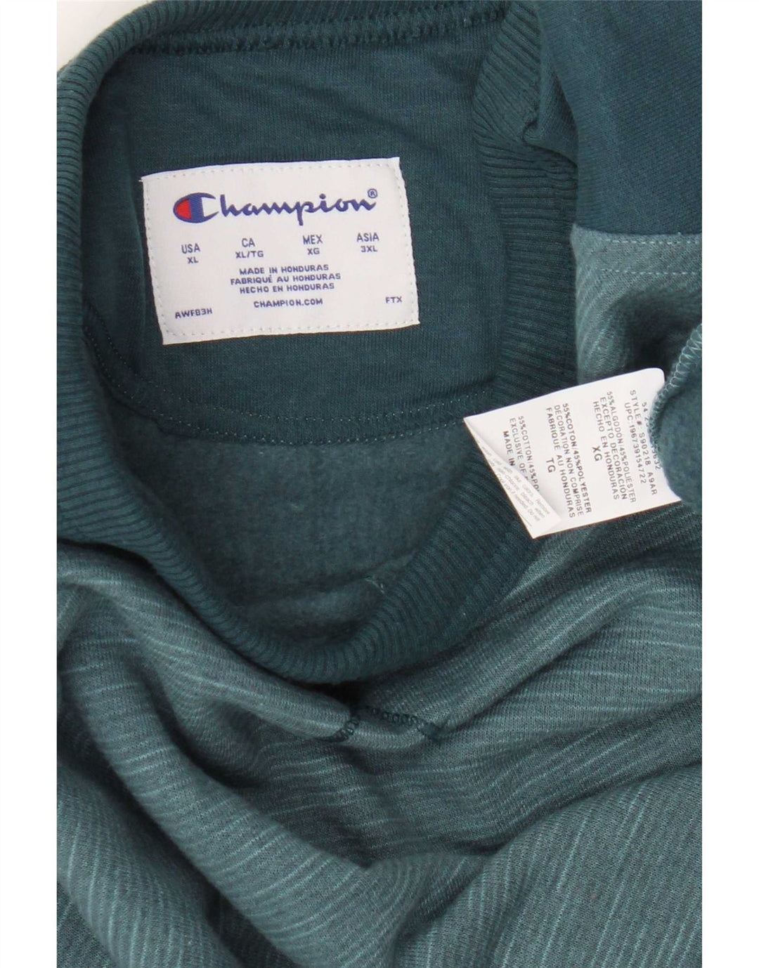 Ανδρική μπλούζα Champion Jumper XL Blue Colourblock Βαμβακερή