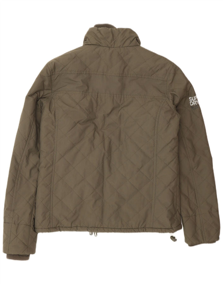 Superdry Γυναικείο Windcheater Windbreaker Jacket UK 14 Medium Khaki Nylon