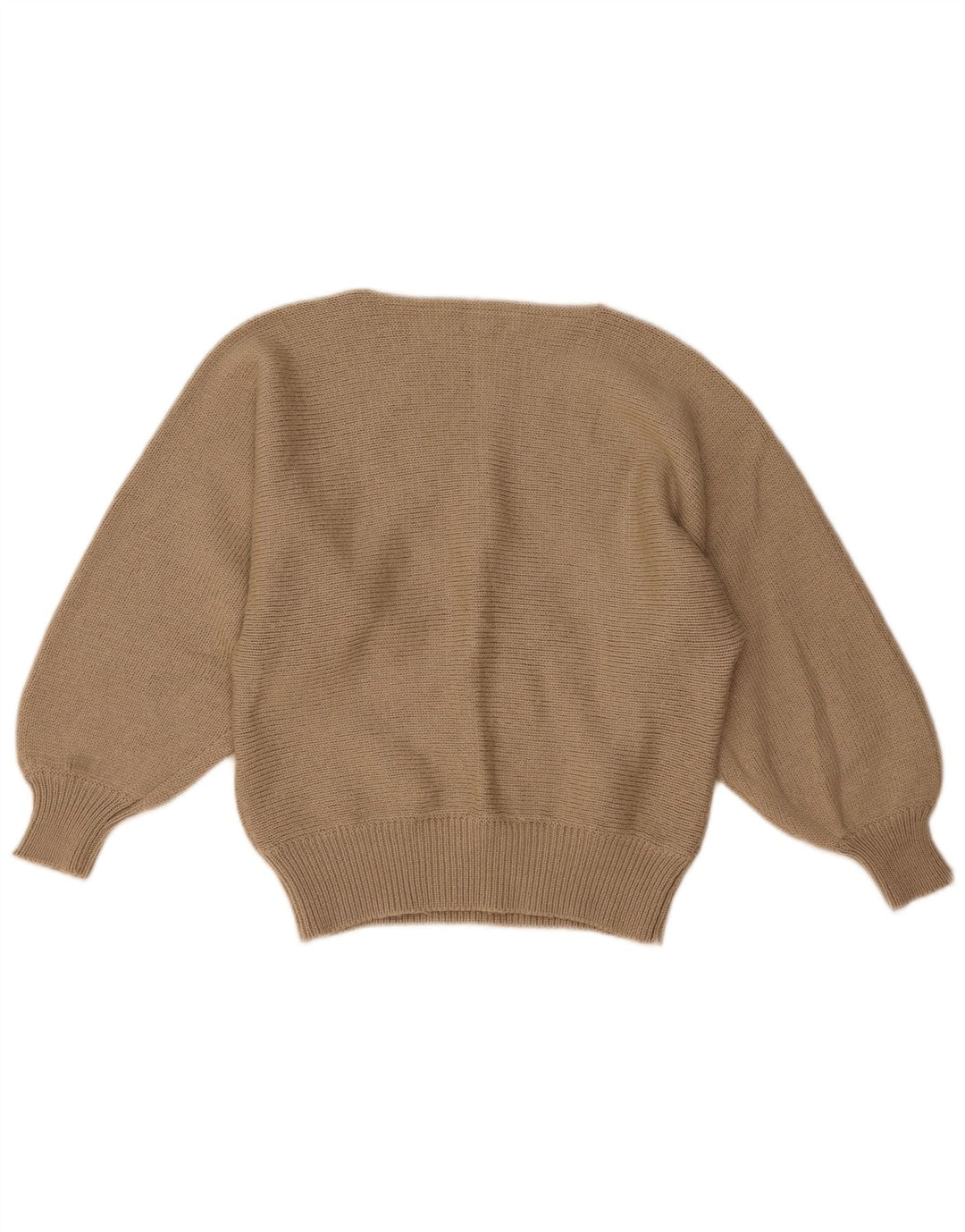 Vintage Γυναικείο γραφικό πουλόβερ με λαιμόκαυστο IT 42 Μεσαίο Καφέ