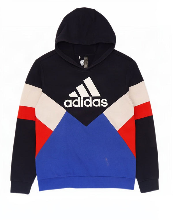 Adidas Boys Graphic Hoodie Jumper 13-14 Years Πολύχρωμο Colourblock