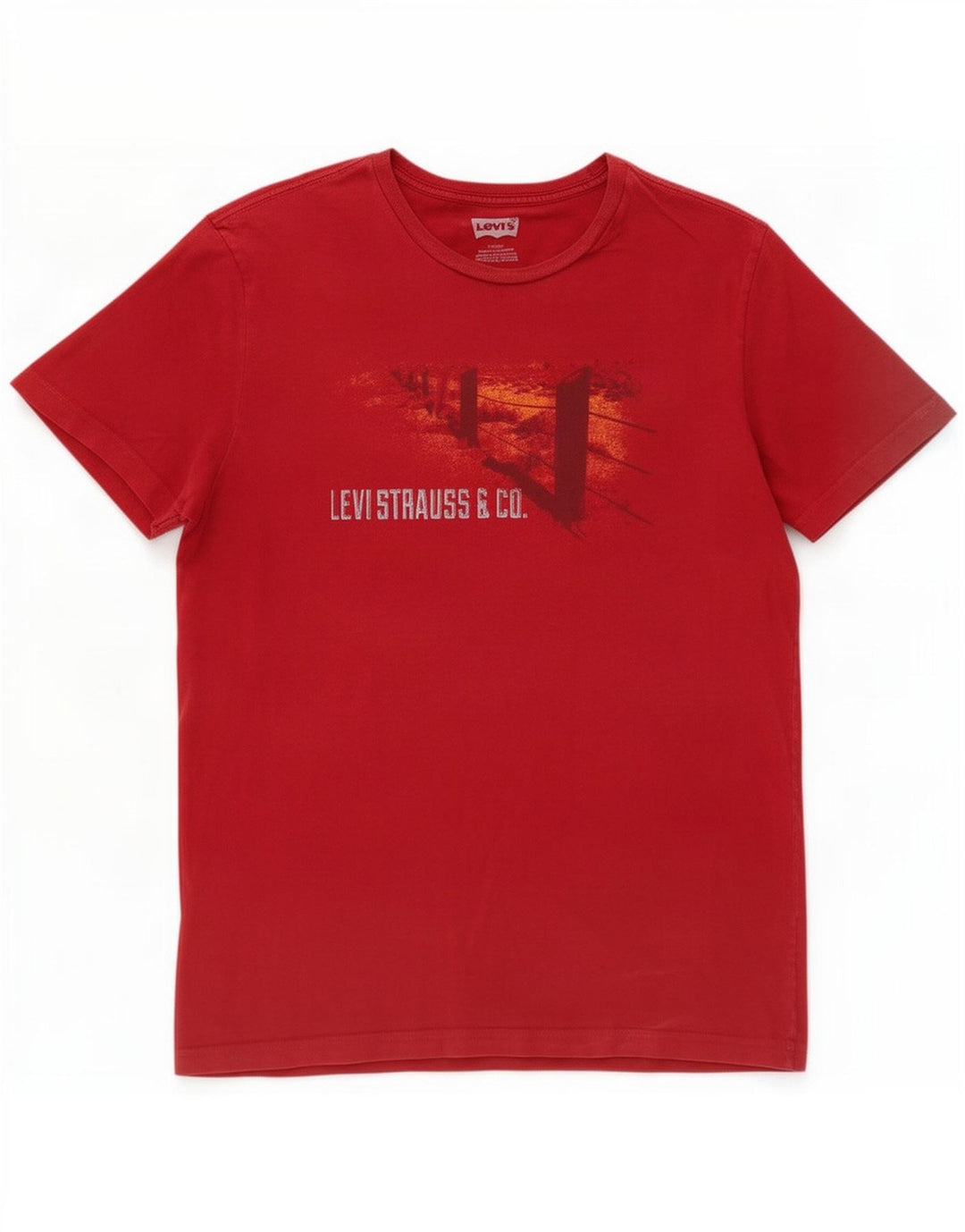 Ανδρικό γραφικό T-Shirt Levi's Top μεγάλο κόκκινο