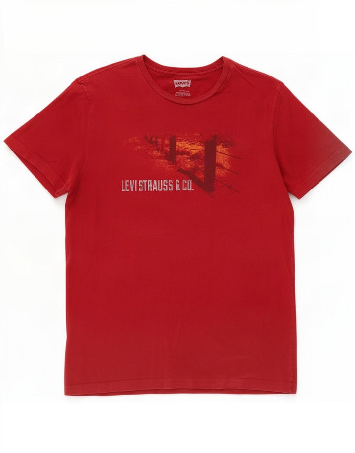Ανδρικό γραφικό T-Shirt Levi's Top μεγάλο κόκκινο