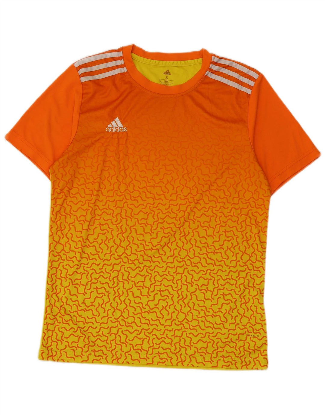 Ανδρικό T-Shirt Climalite Adidas Top Small Orange Colourblock