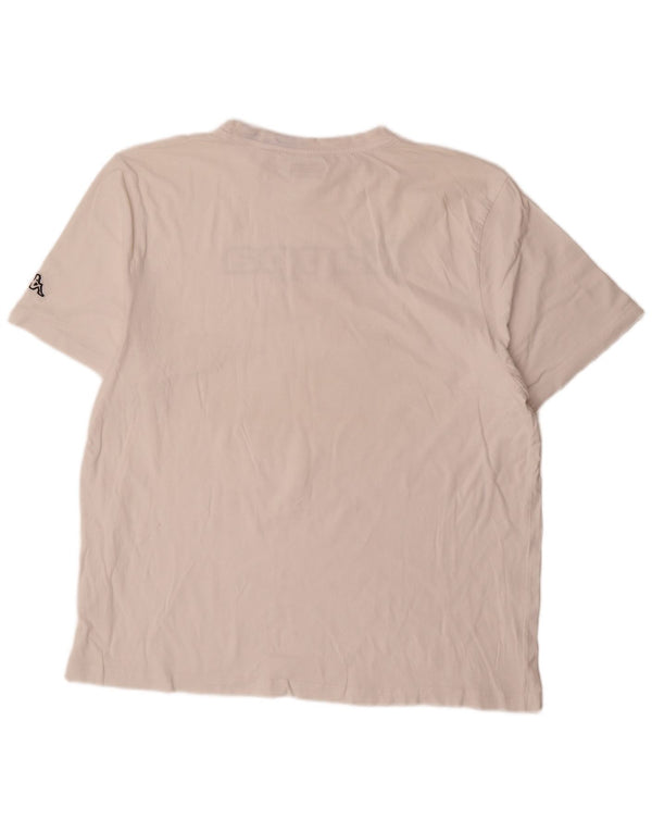 Ανδρικό γραφικό T-Shirt Kappa Top 2XL Λευκό
