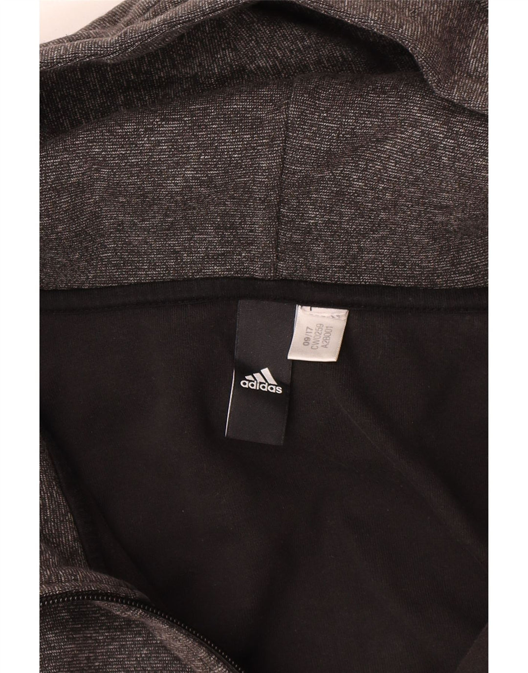 Ανδρικό πουλόβερ Adidas με φερμουάρ 2XL γκρι