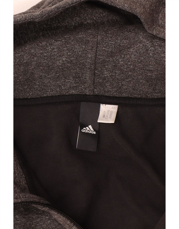 Ανδρικό πουλόβερ Adidas με φερμουάρ 2XL γκρι