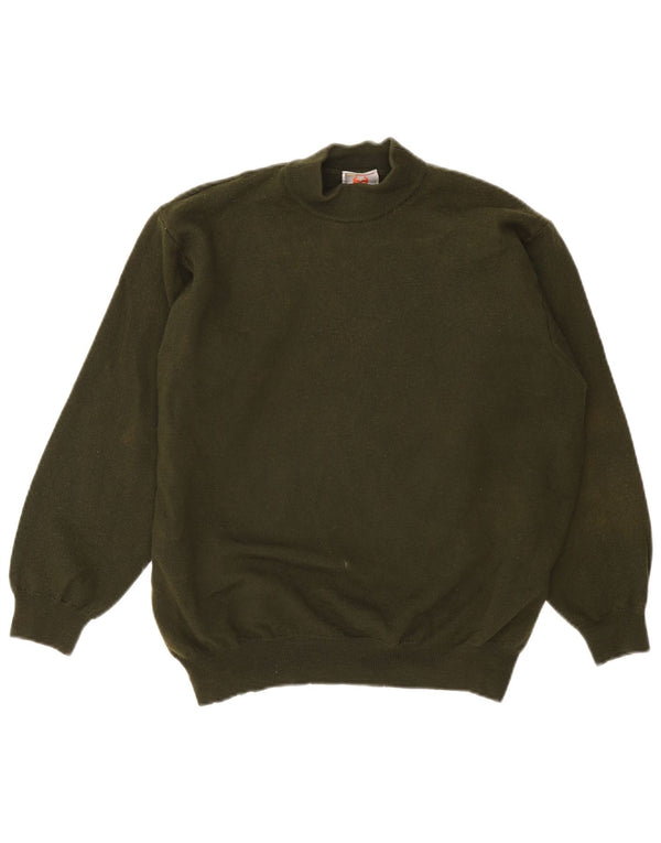 Stefanel Γυναικείο πουλόβερ με λαιμό χελώνα UK 14 Large Khaki