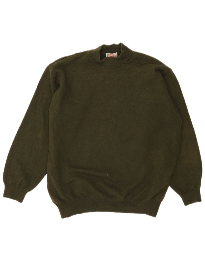 Stefanel Γυναικείο πουλόβερ με λαιμό χελώνα UK 14 Large Khaki