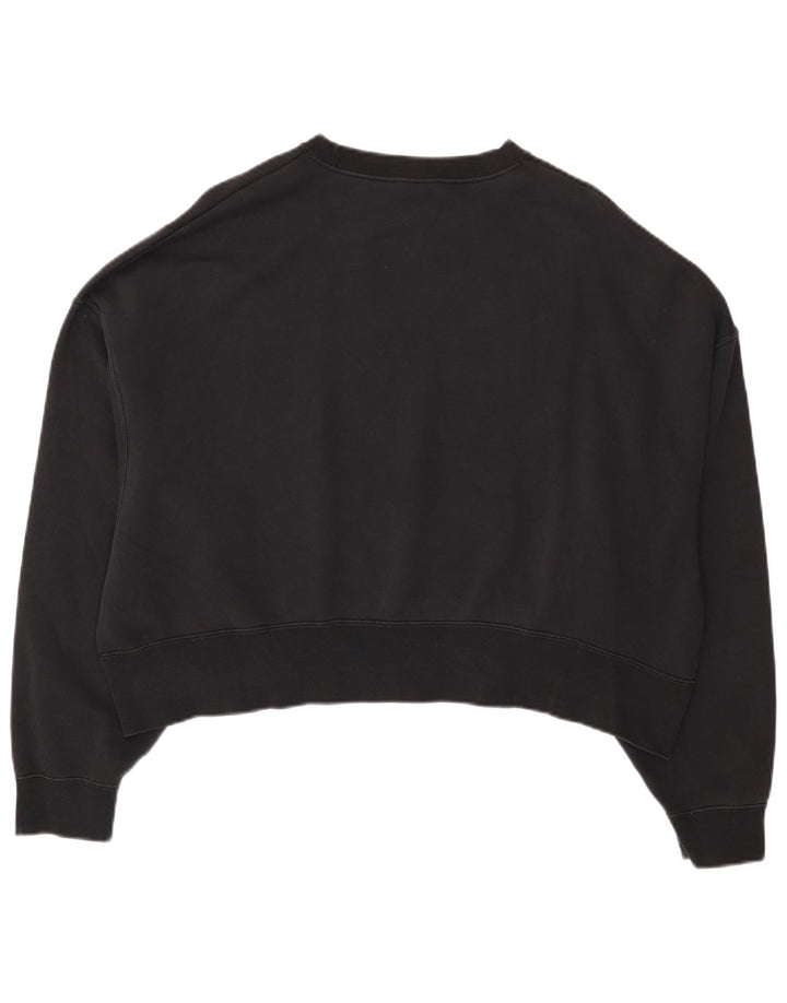 Γυναικείο φούτερ Nike Crop Oversized Jumper UK 14 Μεσαίο μαύρο βαμβακερό
