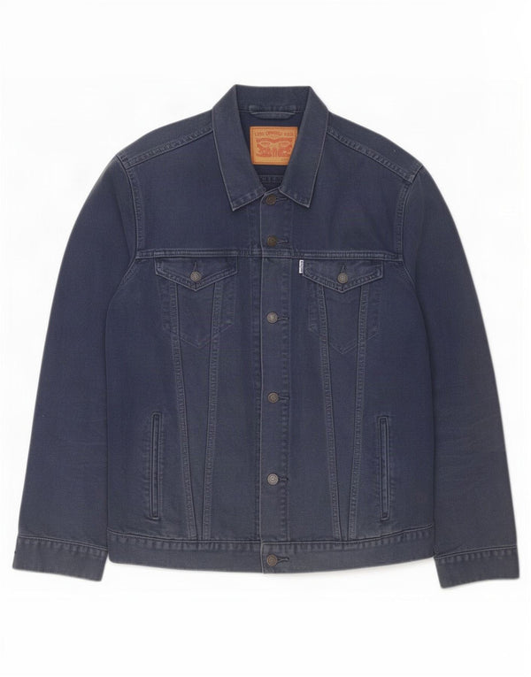 Ανδρικό τζιν μπουφάν Levi's UK 42 XL Navy Blue Cotton