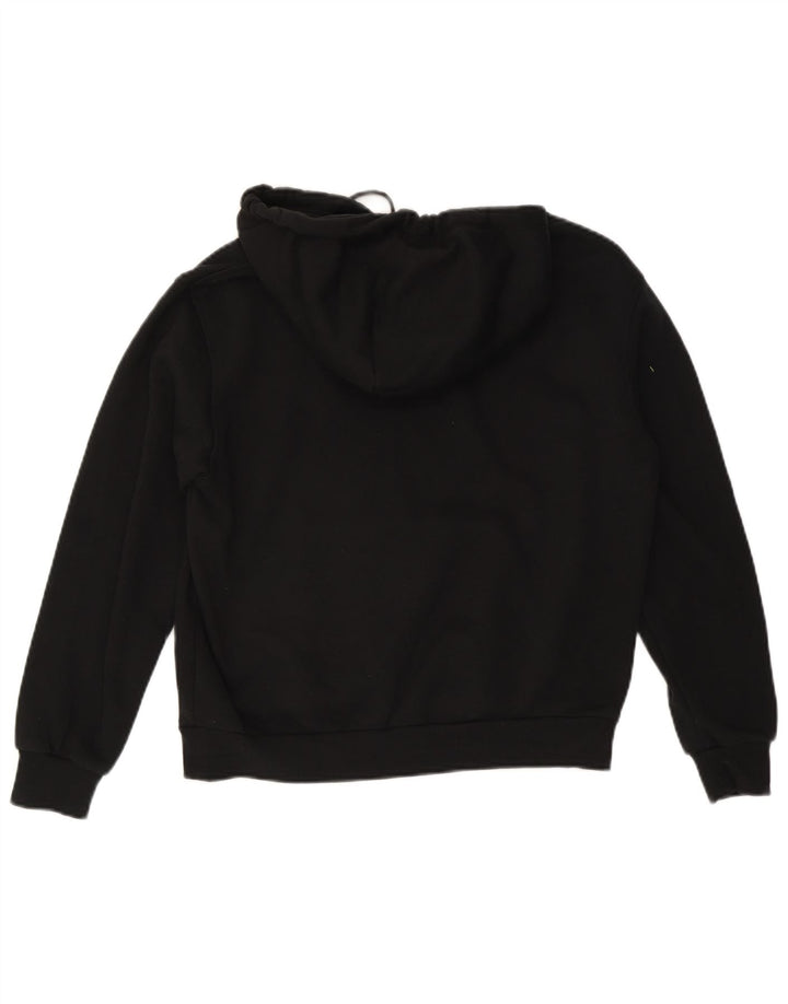 CONVERSE Γυναικείο Hoodie Jumper UK 14 Medium μαύρο βαμβακερό