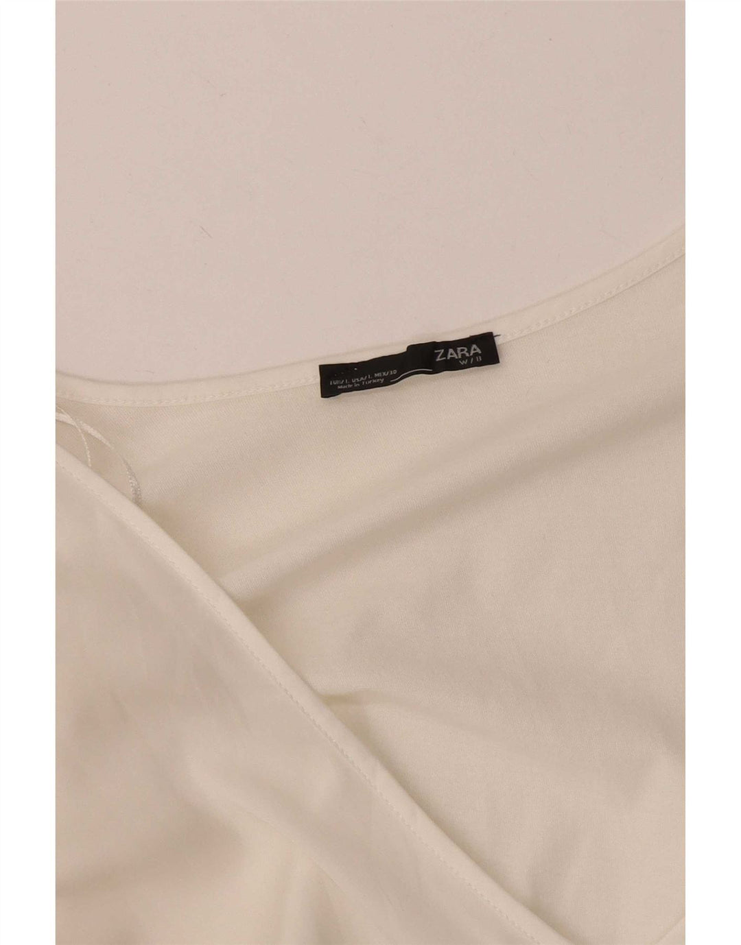Zara γυναικείο τοπ Μακρύ μανίκι UK 14 Large White
