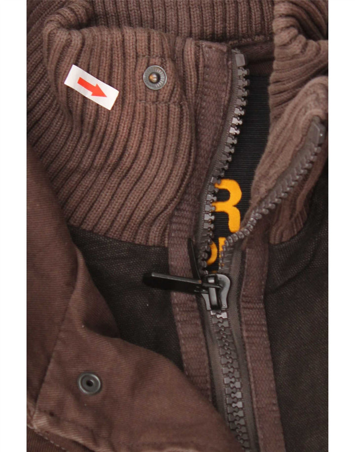 Superdry Ανδρικό Μπουφάν UK 40 Large Brown
