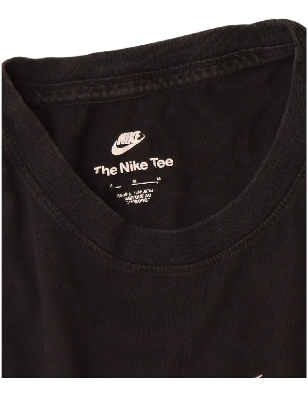 Ανδρικό γραφικό μπλουζάκι Nike, μεσαίο μαύρο βαμβακερό