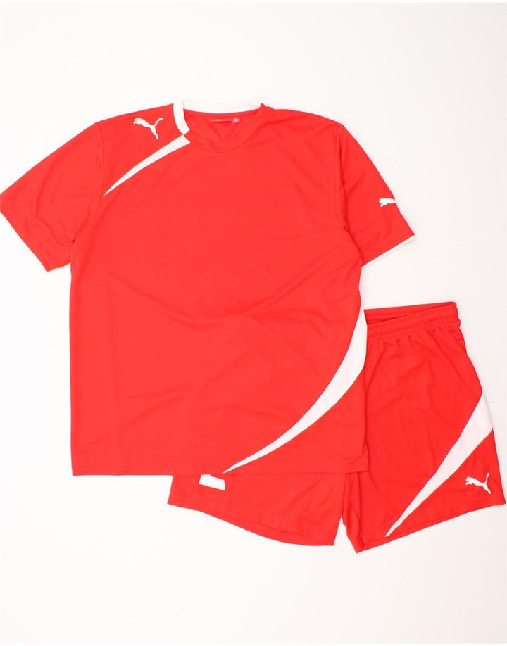 PUMA Mens Graphic 2 Piece Set XL  Red Colourblock Polyester Vintage Puma and Second-Hand Puma from Messina Hembry 