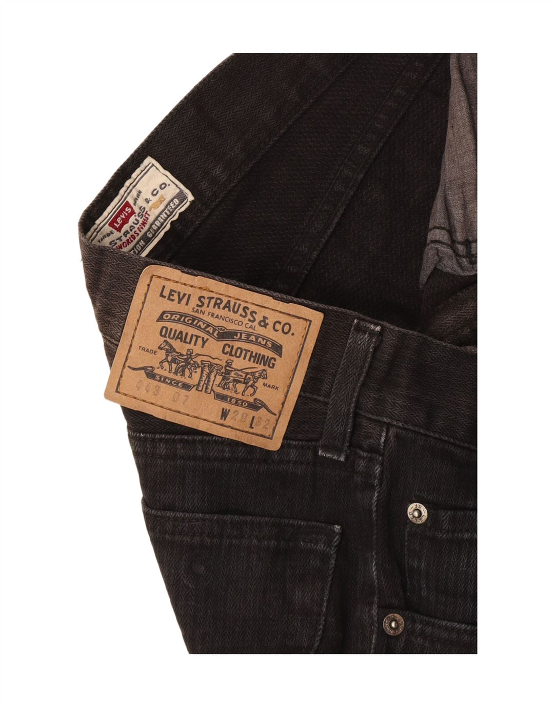 Ανδρικό τζιν Levi's Tapered W29 L32 Μαύρο