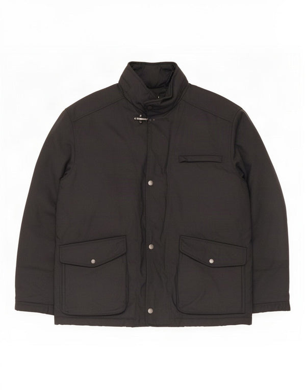 Fay Mens Utility Jacket UK 42 XL Μαύρο