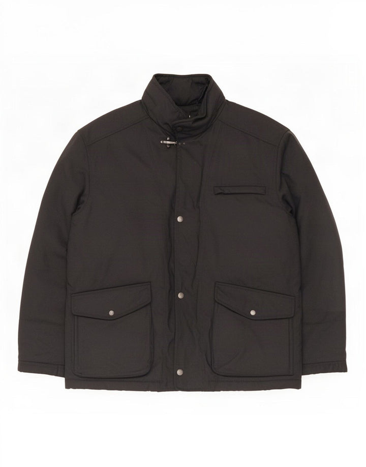 Fay Mens Utility Jacket UK 42 XL Μαύρο