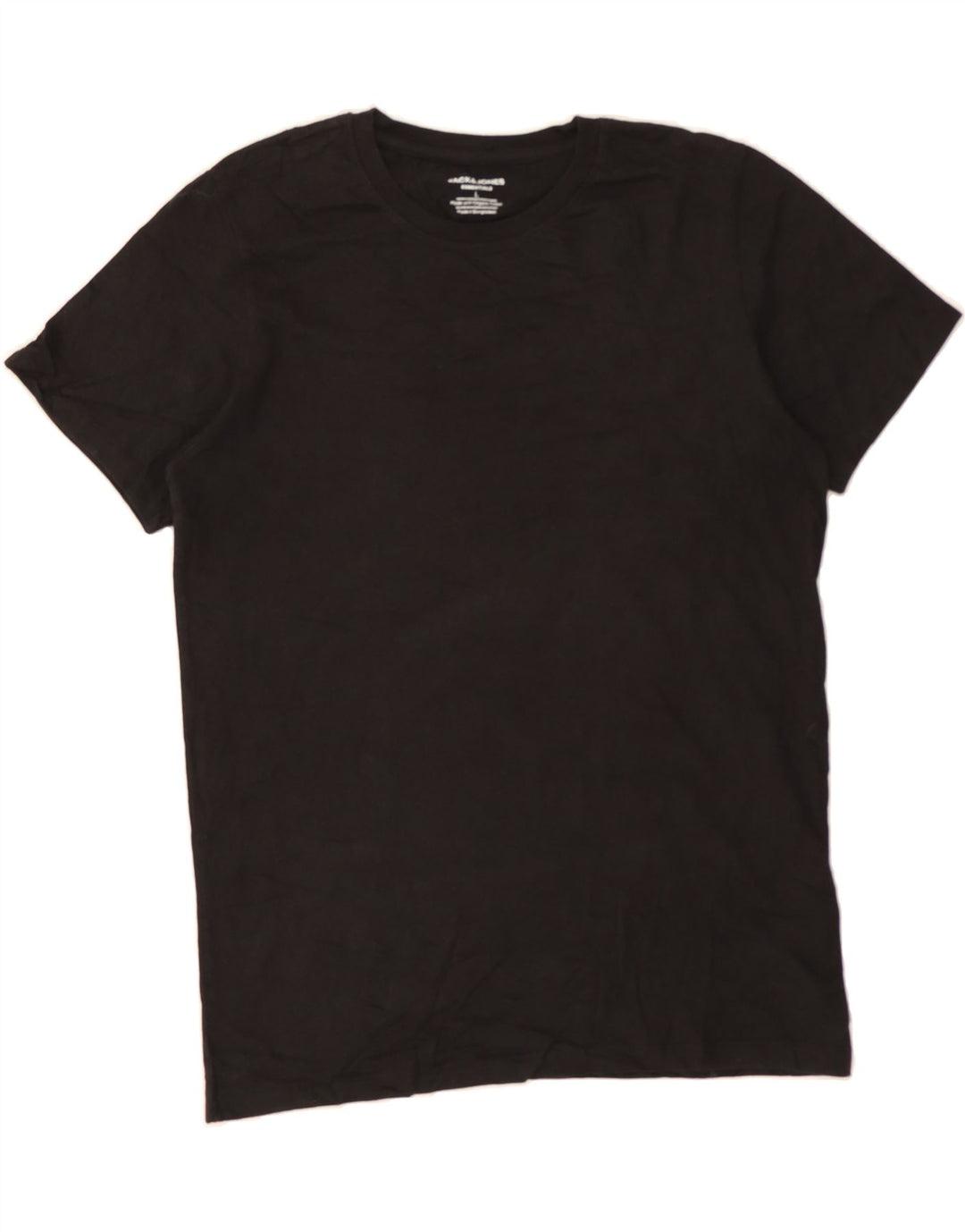 JACK & JONES Mens T-Shirt Top Large Black Cotton Vintage Jack & Jones and Second-Hand Jack & Jones from Messina Hembry 