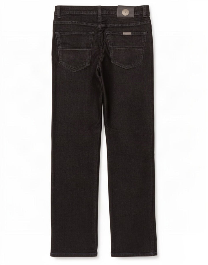 Ανδρικό τζιν Trussardi ίσιο W32 L32 Μαύρο βαμβακερό