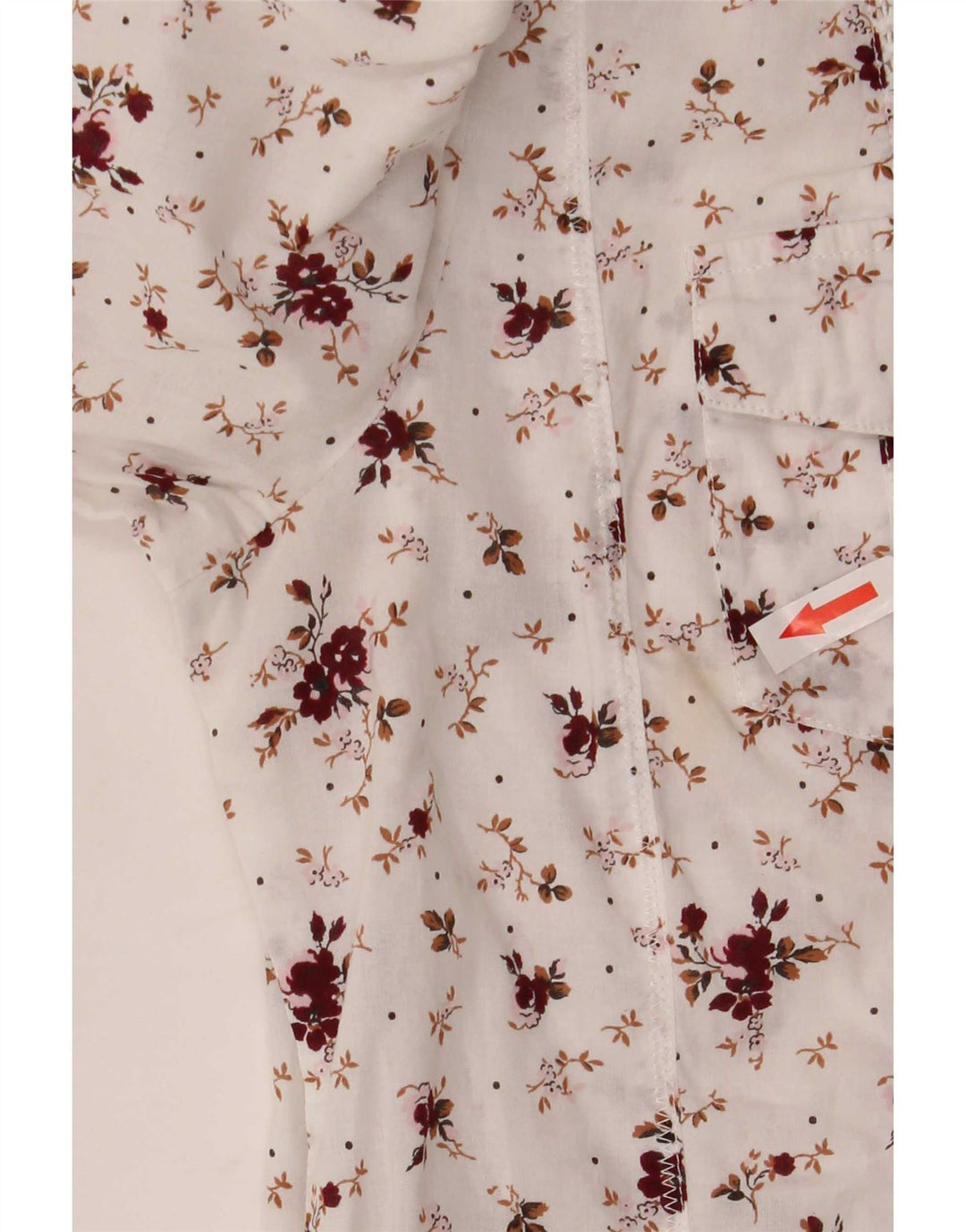 Laura Ashley Γυναικείο πουκάμισο UK 12 Medium White Floral