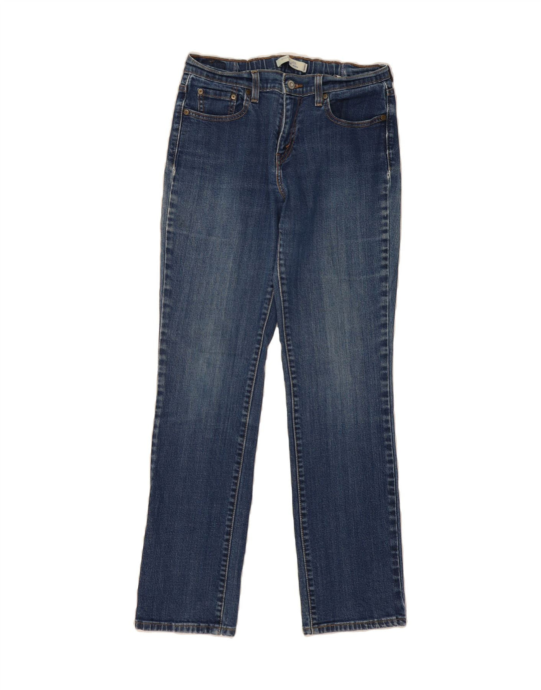 LEVI'S Womens Straight Jeans US 8 Medium W28 L31 Blue Cotton Vintage Levi's and Second-Hand Levi's from Messina Hembry 