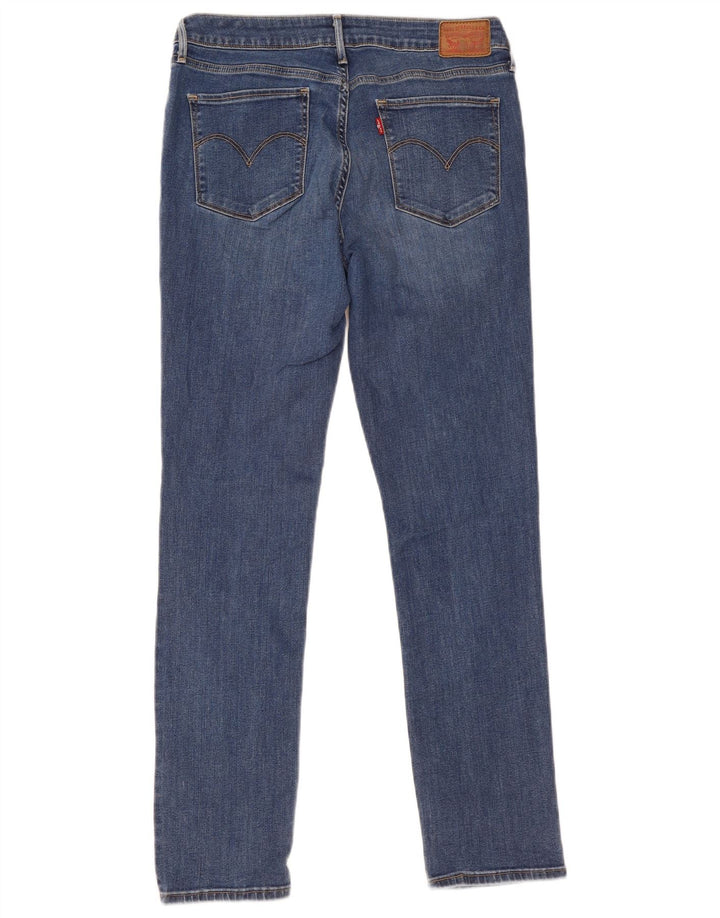 Levi's Womens 711 Slim Jeans W32 L30 Blue Cotton