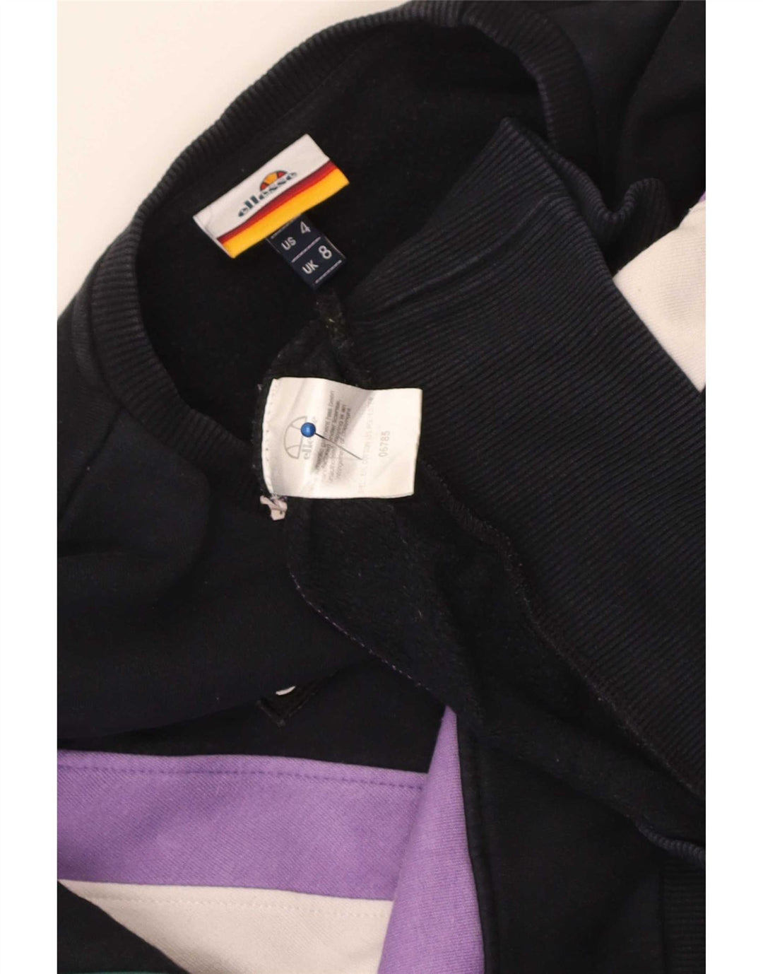 Γυναικείο φούτερ Ellesse Crop Jumper UK 8 Μικρό πολύχρωμο μπλοκ χρώματος