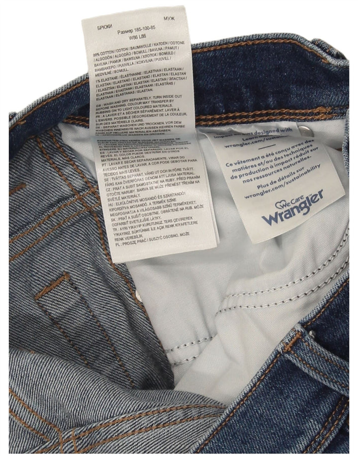 Ανδρικό τζιν Wrangler ίσιο W34 L34 Μπλε βαμβακερό