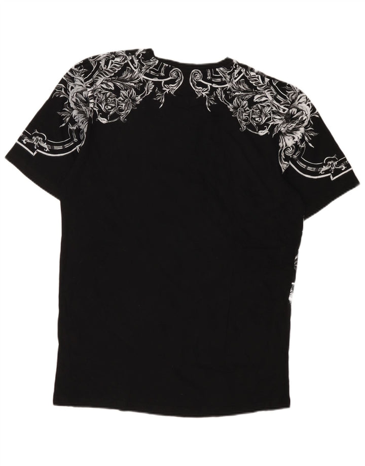 Ανδρικό γραφικό T-Shirt Zara Top Large Black Floral