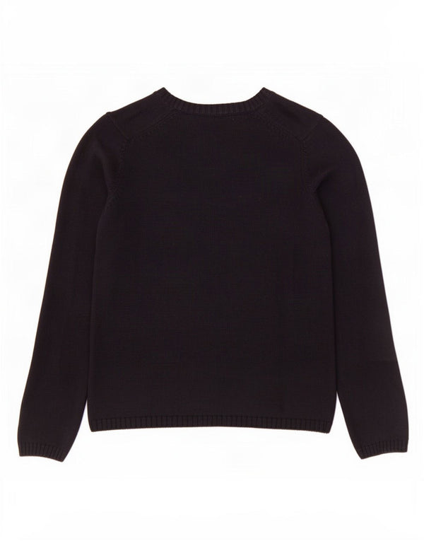 Conte of Florence Γυναικείο πουλόβερ με λαιμόκοψη σε V UK 10 Small Navy Blue από βαμβάκι
