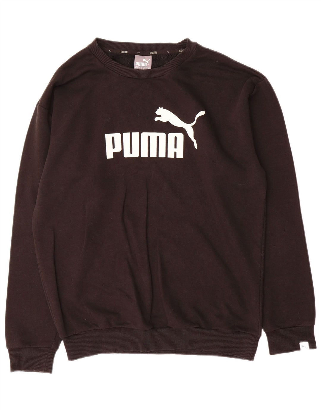 Puma Γυναικείο Γραφικό Φούτερ Jumper UK 10 Small Black
