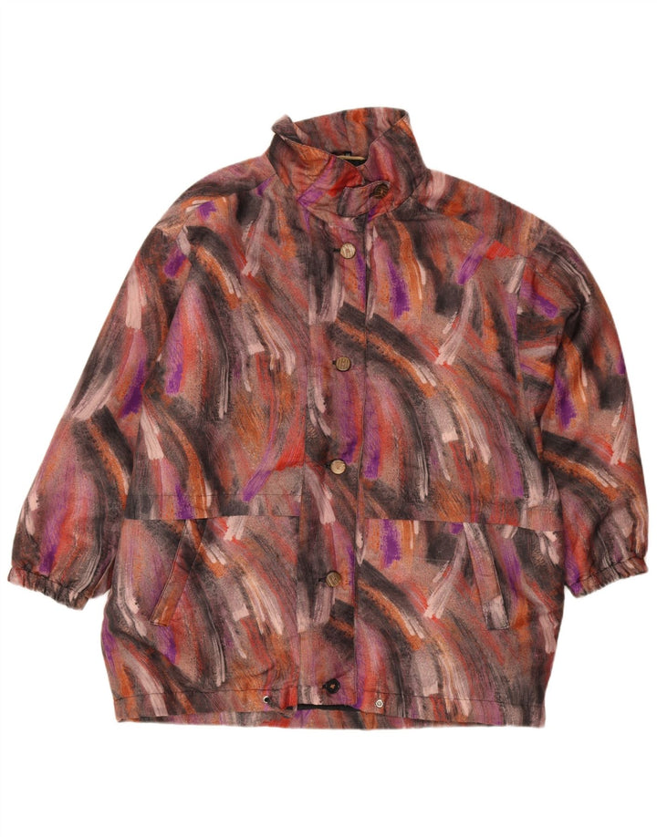 Vintage Γυναικείο Abstract Pattern Windbreaker Coat EU 46 XL Πολύχρωμο
