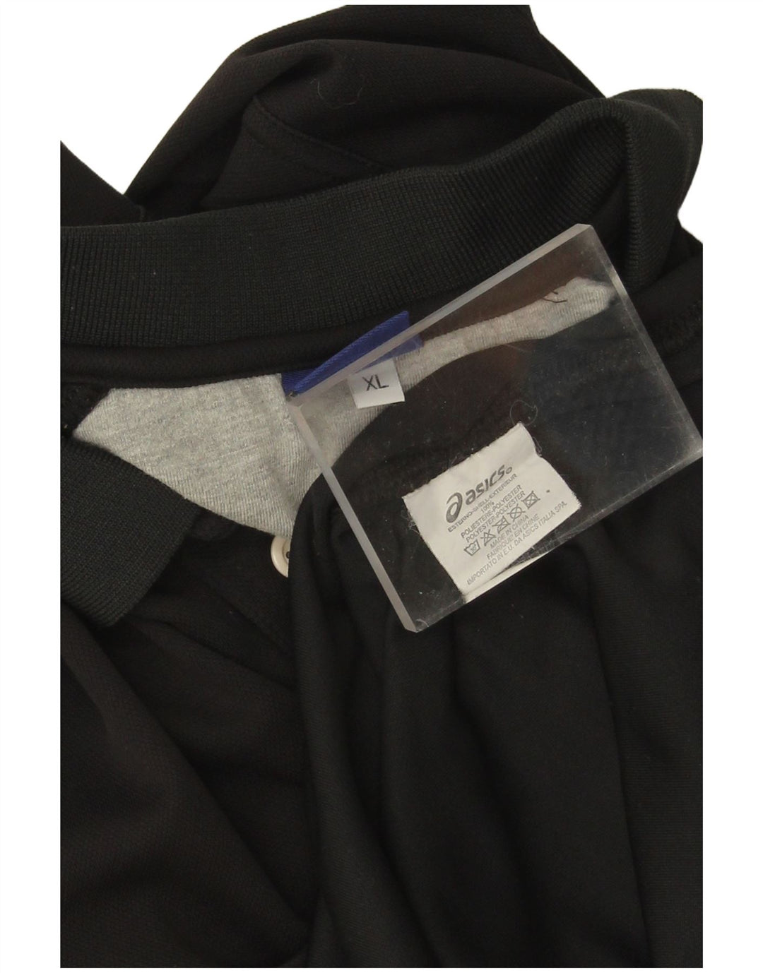 Ανδρικό πουκάμισο πόλο της Asics XL Μαύρο πολυεστέρα