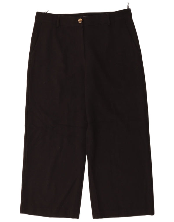 Marks & Spencer Γυναικείο φαρδύ παντελόνι Chino UK 18 XL W36 L28 μαύρο
