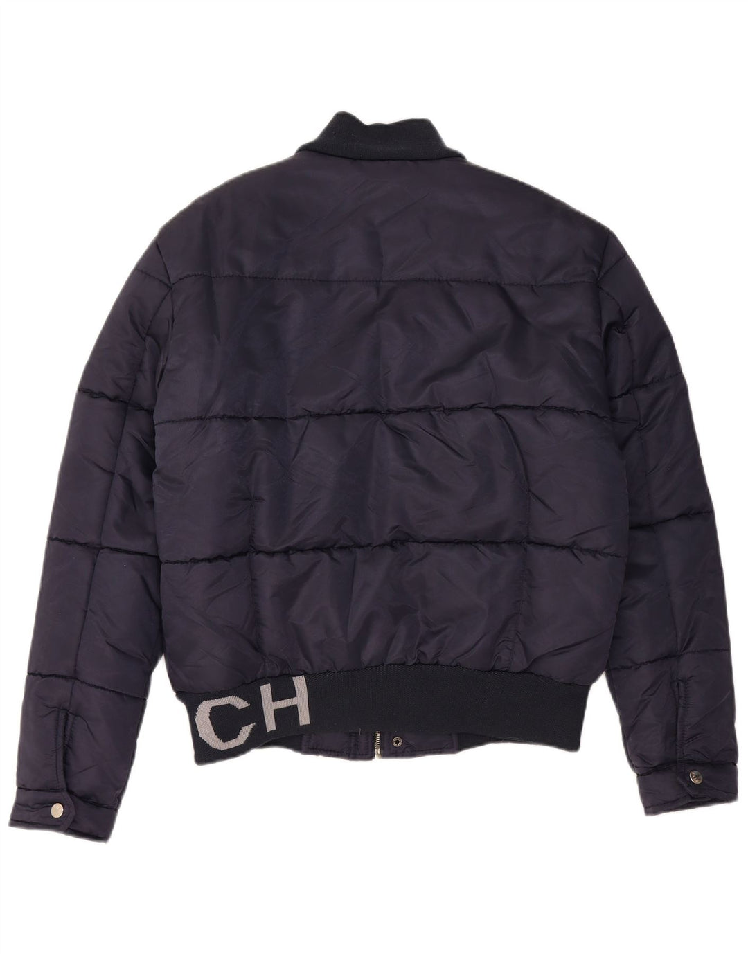RICHMOND Ανδρικό γραφικό μπουφάν με επένδυση UK 38 Medium Navy Blue Polyamide
