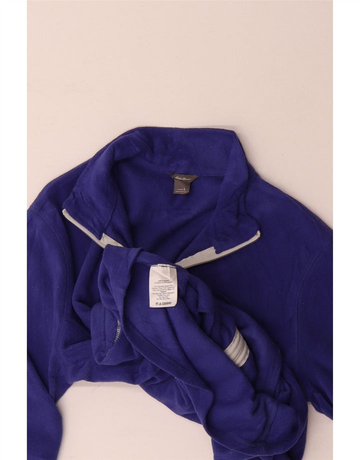 Eddie Bauer Γυναικείο Fleece Jacket UK 16 Large Purple Polyester