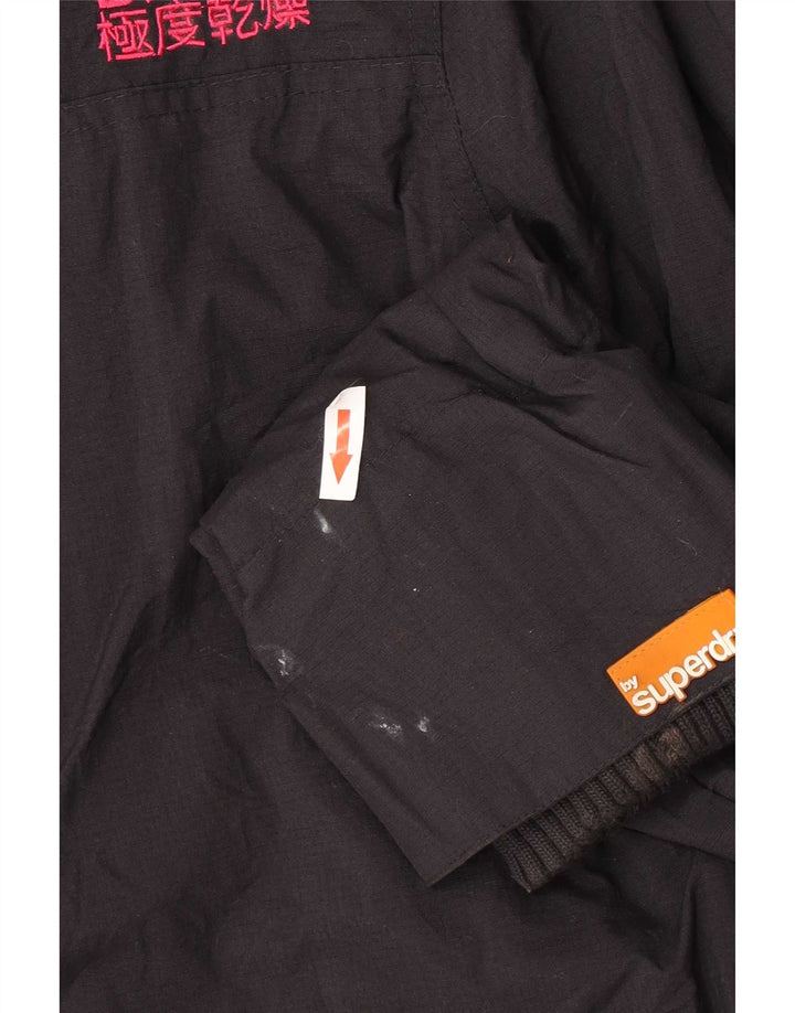 Superdry Γυναικείο Μπουφάν αντιανεμικό UK 16 Large Black Nylon