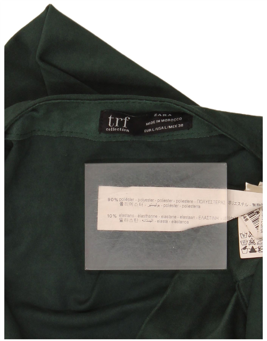 Zara Γυναικείο Playsuit UK 14 Large Green Polyester