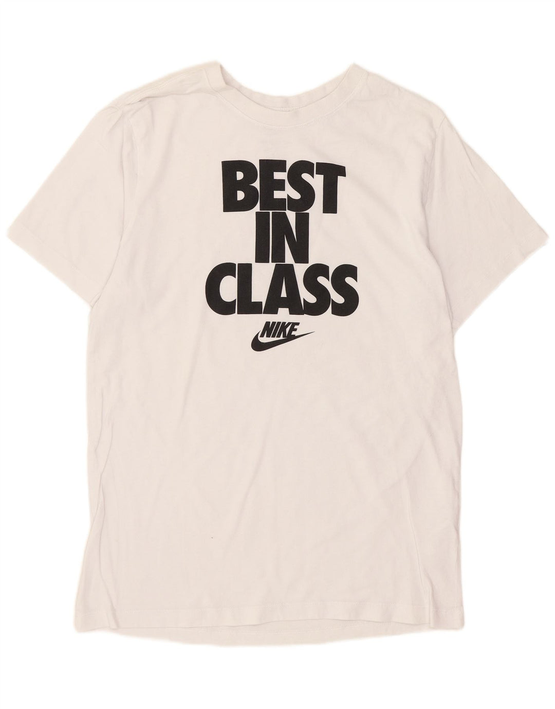 Ανδρικό γραφικό μπλουζάκι Nike, μεσαίο λευκό βαμβακερό