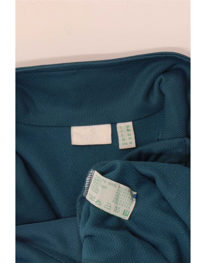 Γυναικεία αθλητική φόρμα Diadora Top Jacket UK 16 Large Blue Polyester