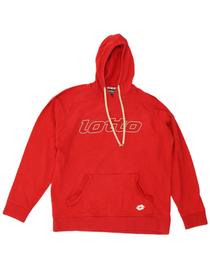 Lotto Mens Graphic Hoodie Jumper 2XL Red