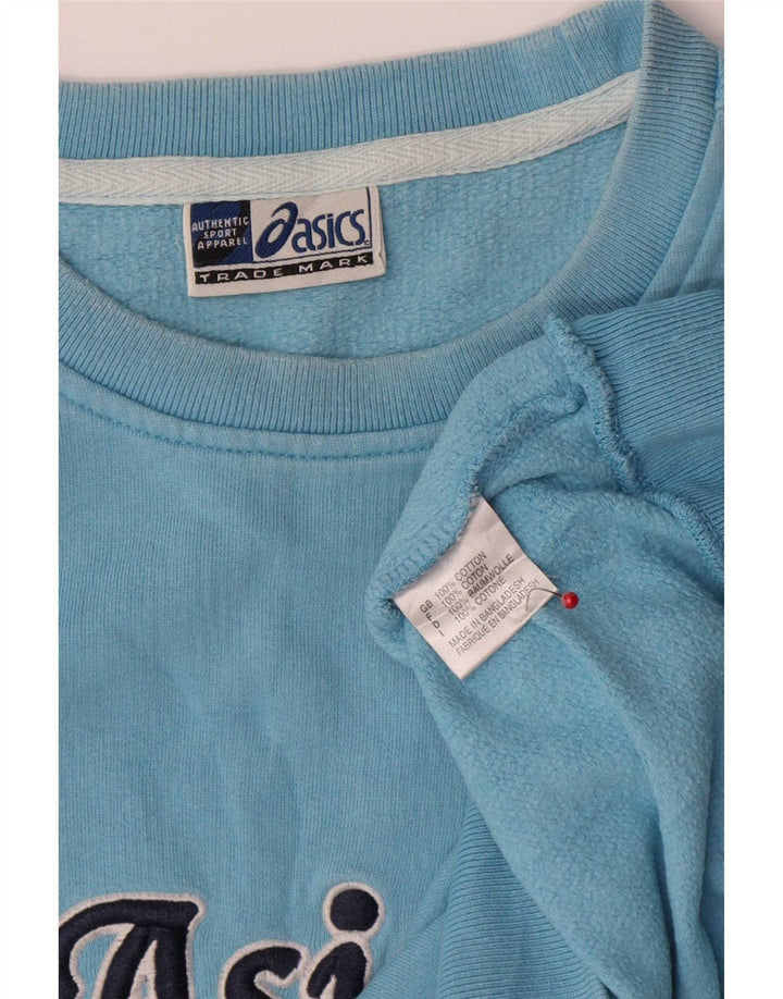 Ανδρικό γραφικό φούτερ Asics Jumper μεγάλο μπλε βαμβακερό