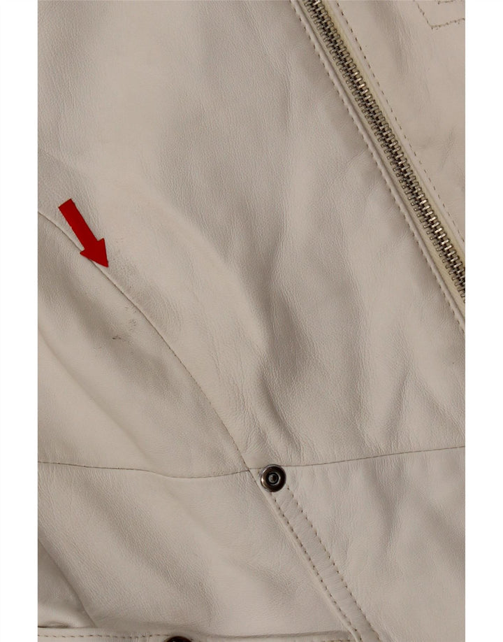 Conbipel Γυναικείο Biker Jacket IT 42 Medium White Leather