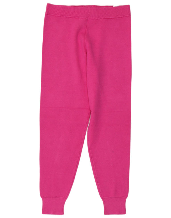 Zara Γυναικεία πλεκτή φόρμα παντελόνι Joggers UK 14 Μεσαίο ροζ βισκόζη