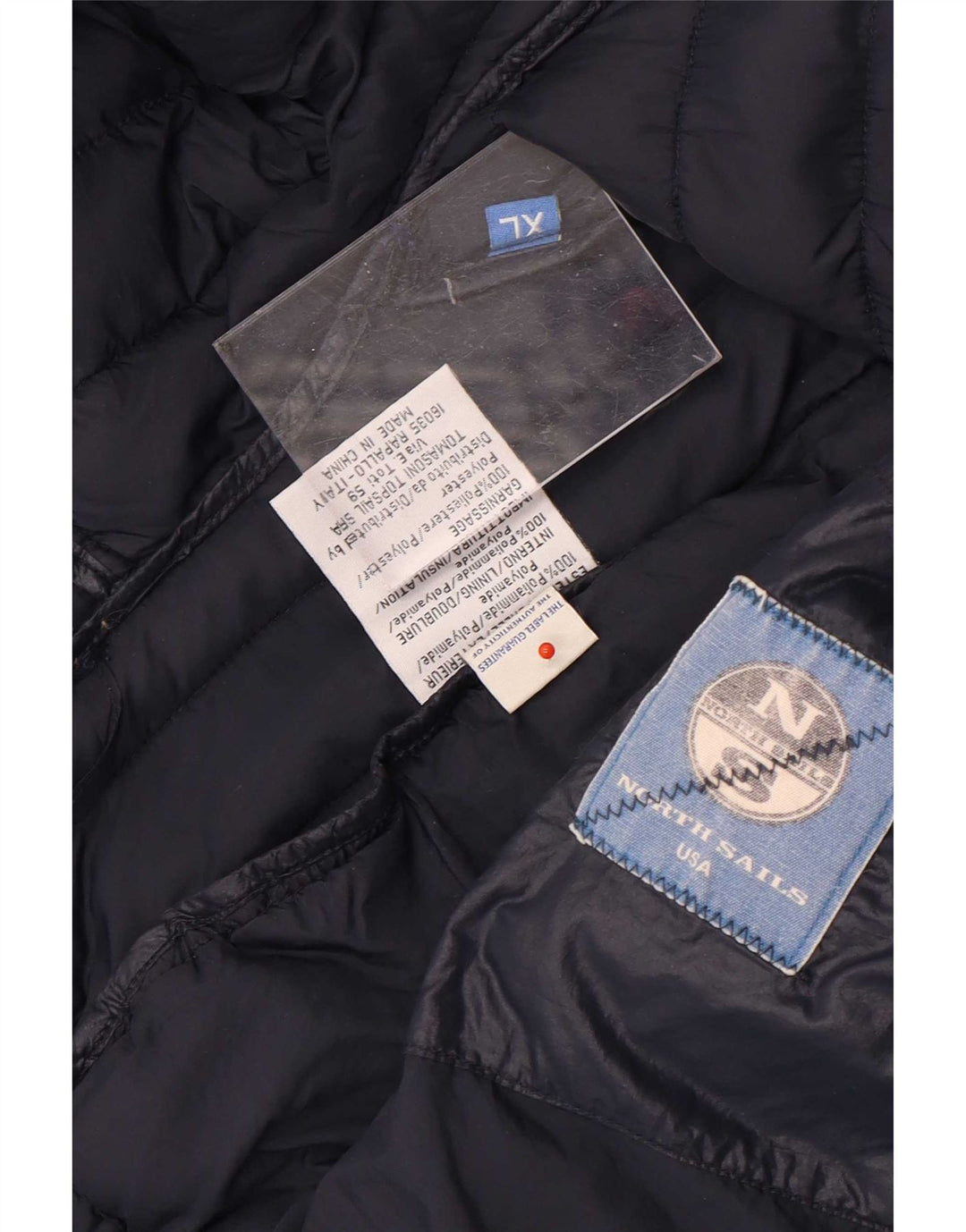 North Sails γυναικείο μπουφάν με κουκούλα UK 18 XL Navy Blue Polyamide