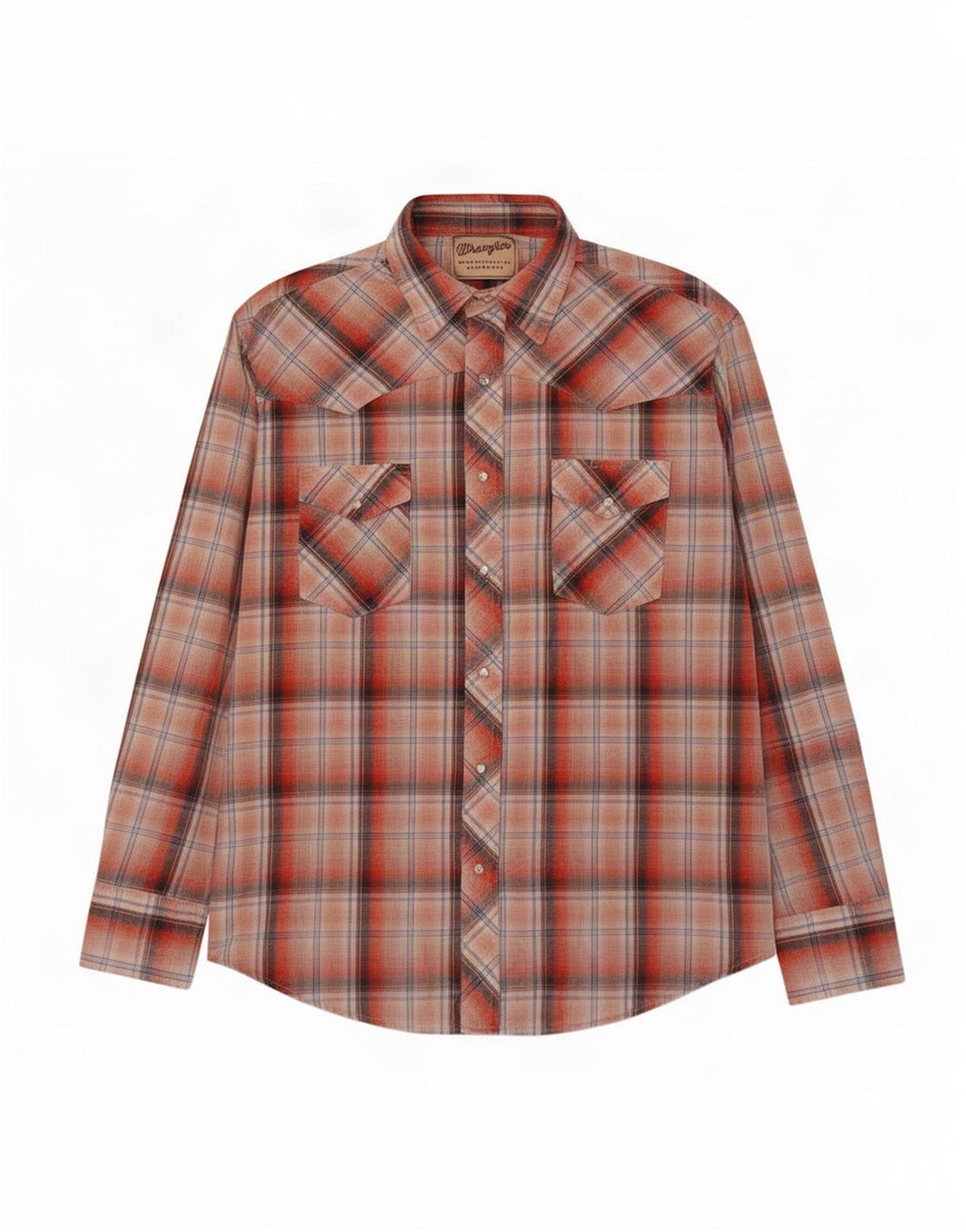 Ανδρικό φανελένιο πουκάμισο Wrangler XL κόκκινο καρό